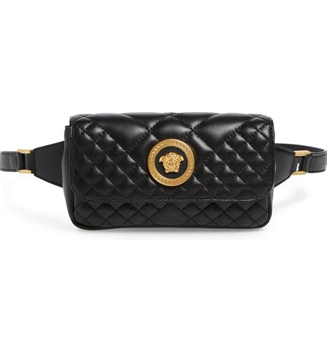 versace quilted leather belt bag|Versace sling bag men.